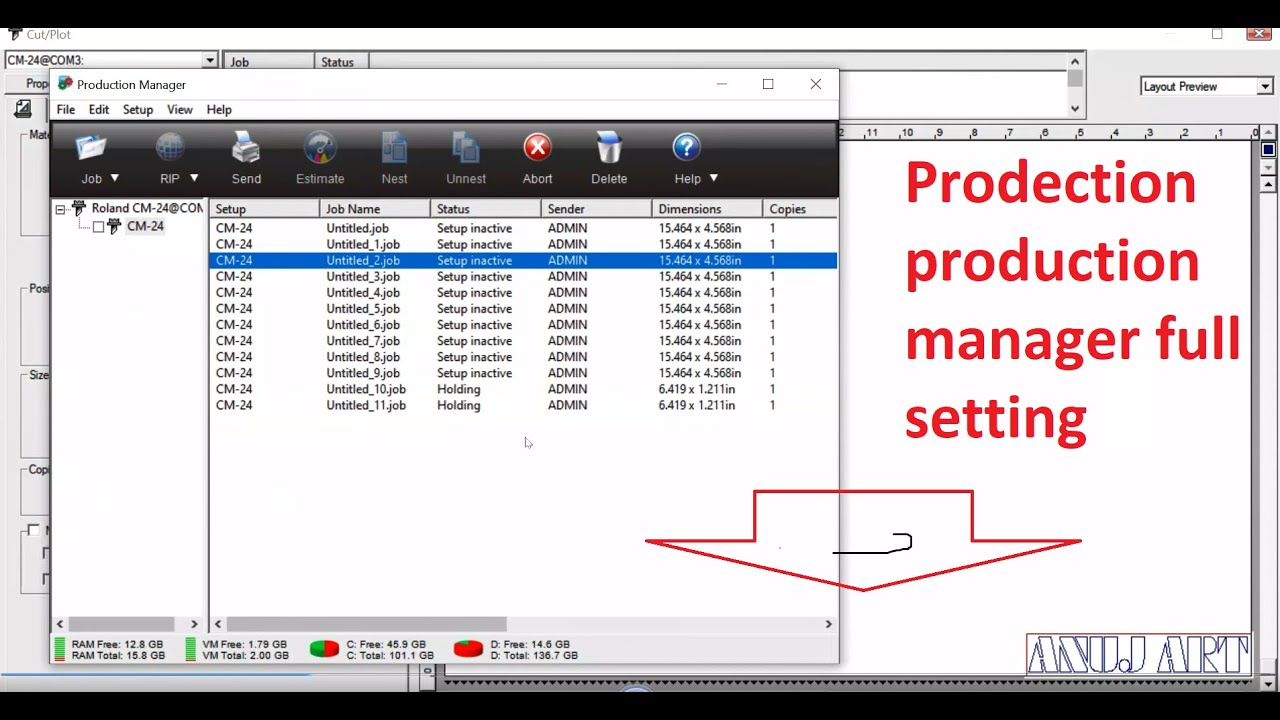 Flexi 8.1 and 10 cutting error problem ka full solution Prodection production manager full setting