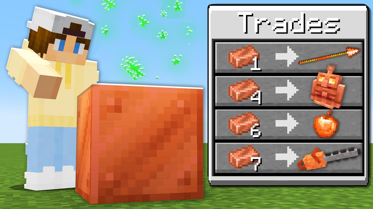 Minecraft, But You Trade with BLOCKS...
