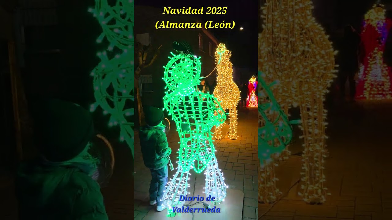 Encendido oficial de la Navidad 2025 en Almanza (León) 