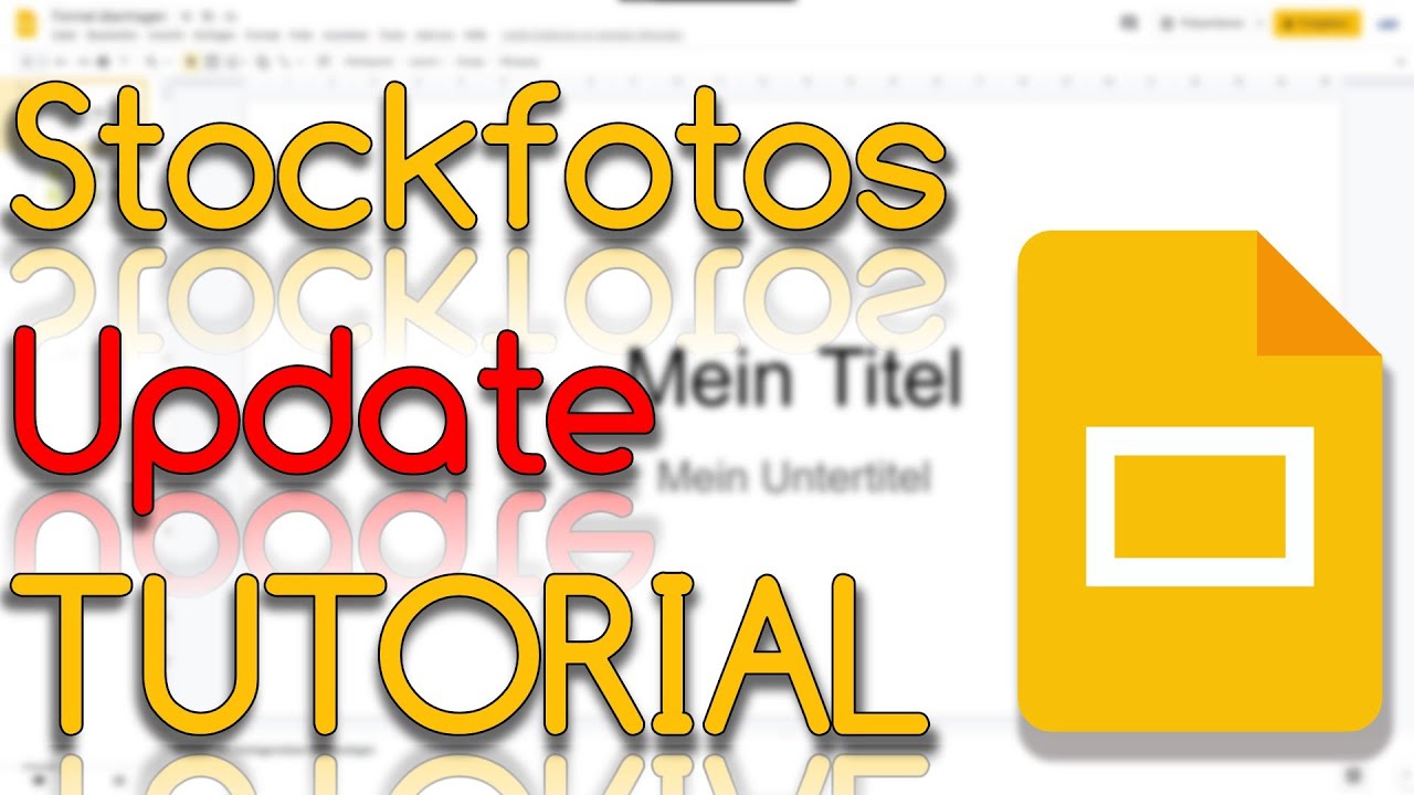 Stockfots einfügen - Google Slides Tutorial