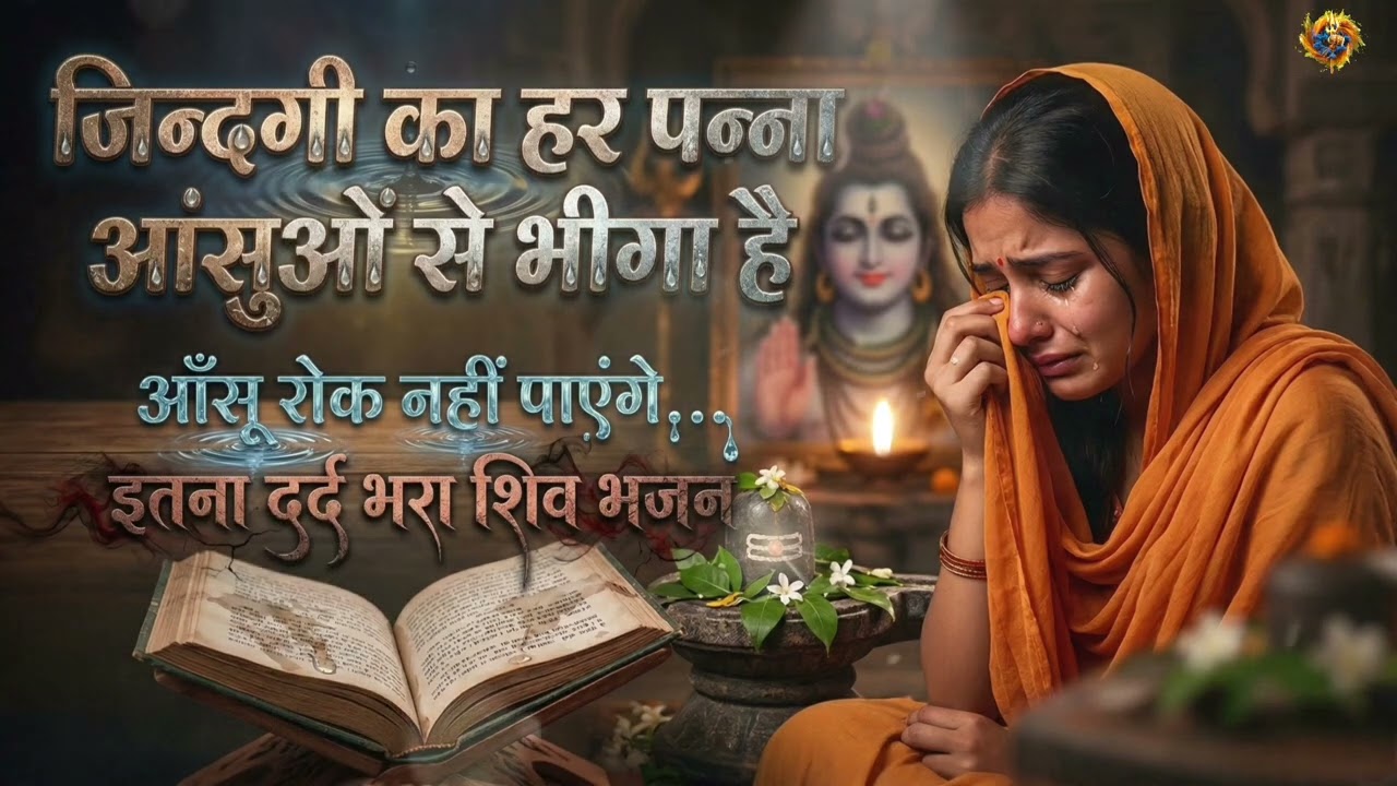 महादेव के भक्त जरूर सुनें 😭 | जिन्दगी का हर पन्ना आंसुओं से भीगा है | Emotional Shiv Bhajan 2026