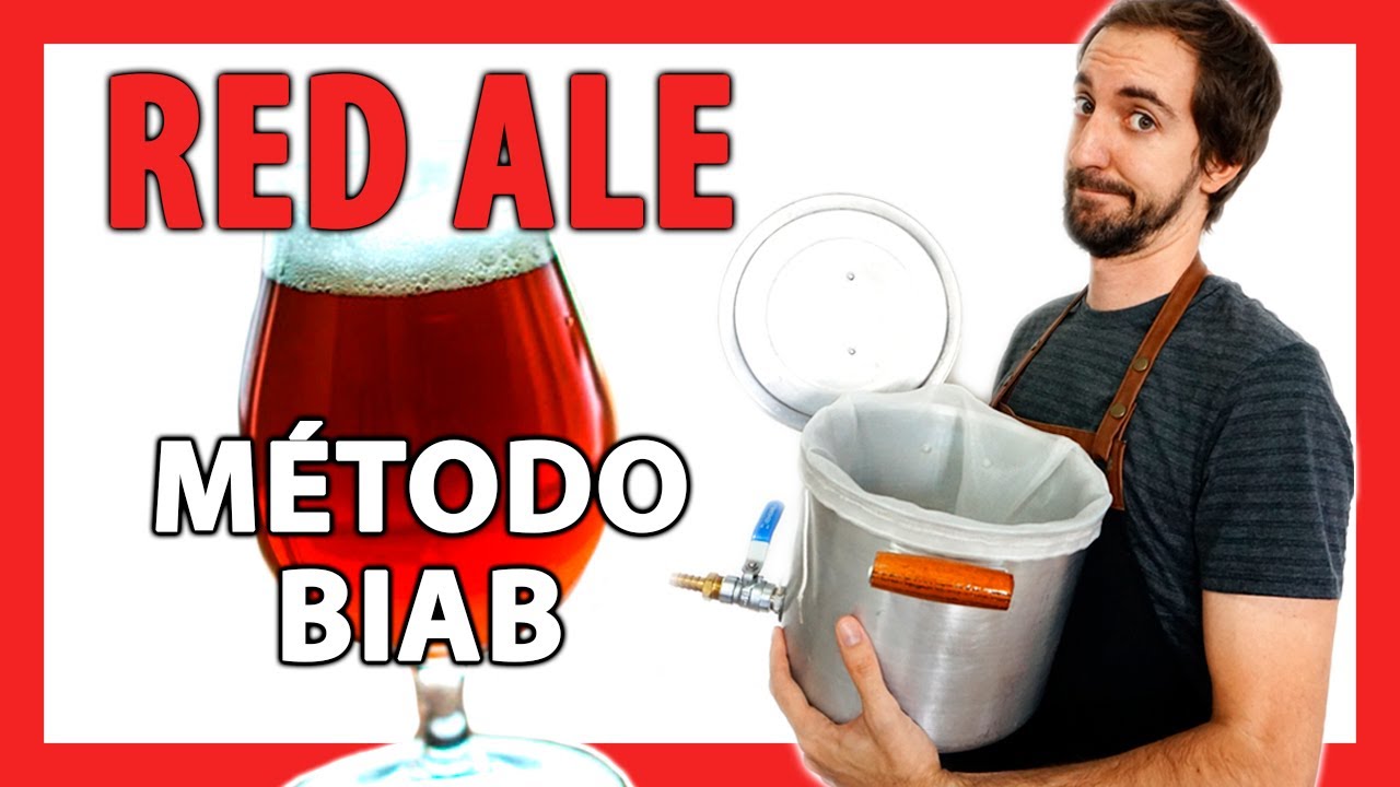 ✔️ CÓMO HACER CERVEZA TODO GRANO con bolsa de macerado (BIAB) 🍺 Receta Cerveza Roja Red Ale (CURSO)