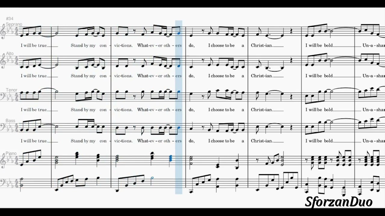 I Choose To Be A Christian | SATB | PIANO | DEMO | MINUS 1