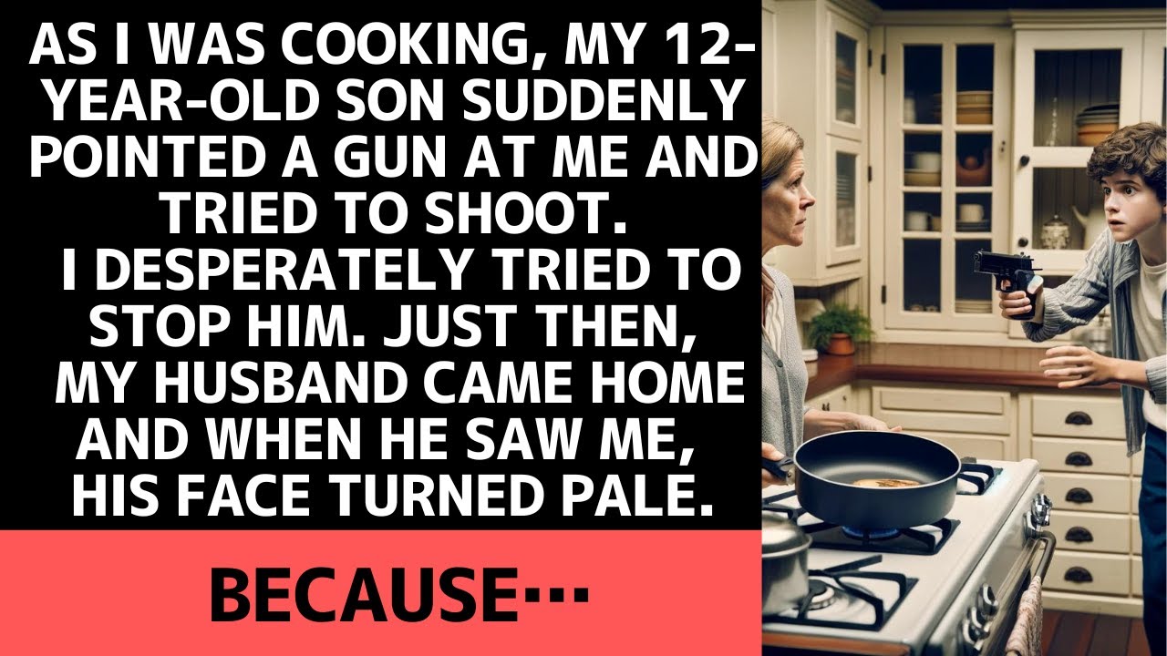 My 12-year-old son suddenly pointed a gun at me.