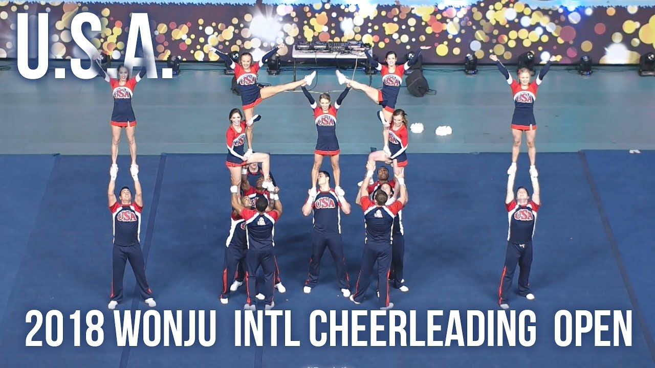 U.S.A.미국 @ 2018 원주 국제치어리딩 친선대회 WONJU INTL Cheerleading Open | Filmed by lEtudel