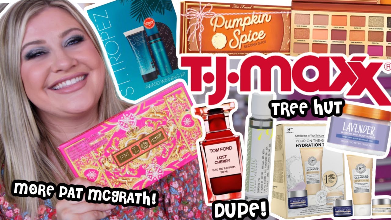 INSANE TJ MAXX FINDS! More Pat McGrath, Dupe Perfumes, St Tropez, Too Faced!!