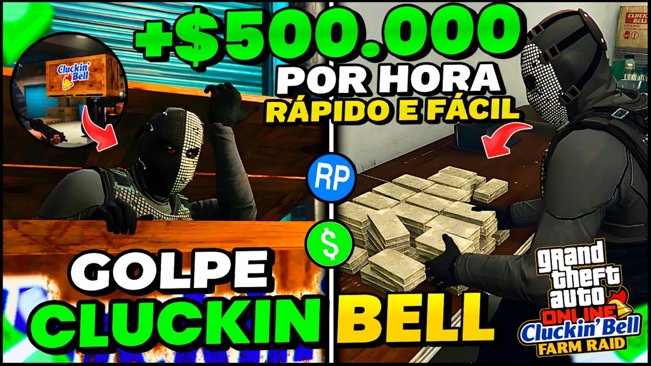 COMO FAZER o GOLPE do CLUCKIN BELL no FURTIVO no GTA 5 ONLINE em 2026 (GUIA COMPLETO) - VALE A PENA?