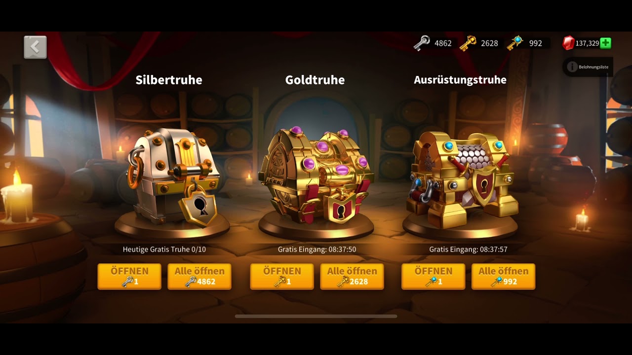 ROK - +2500 gold key and +950 Gear key