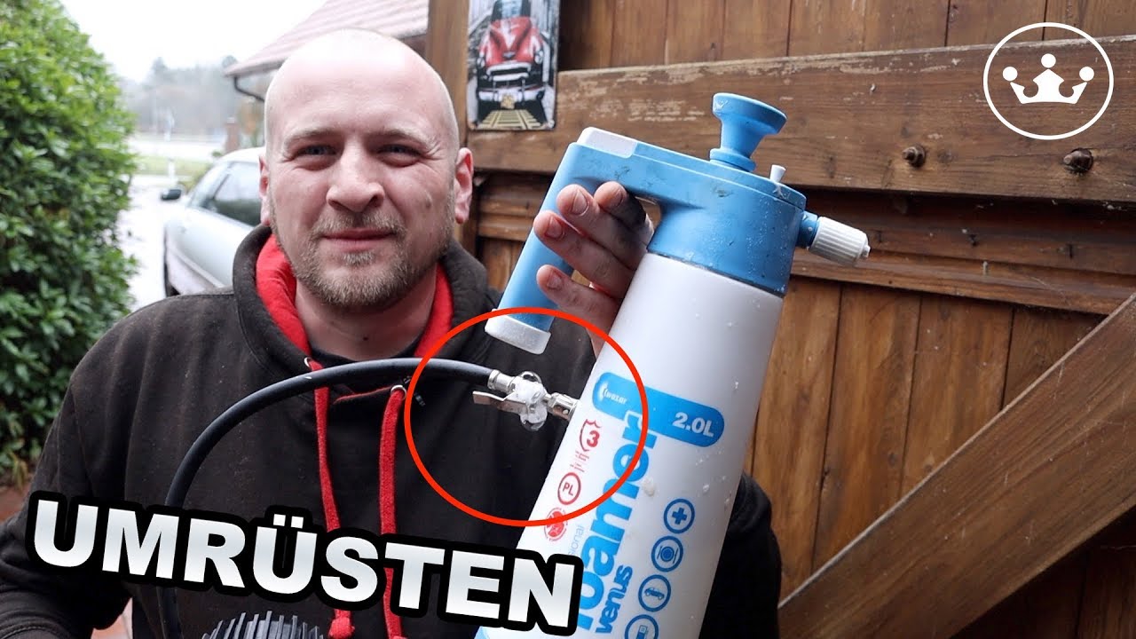 🔴GLORIA   Kwazar Orion Pro+ Super Foamer Umbau | Glozar Schaumsprüher | Kopressor Anschließen