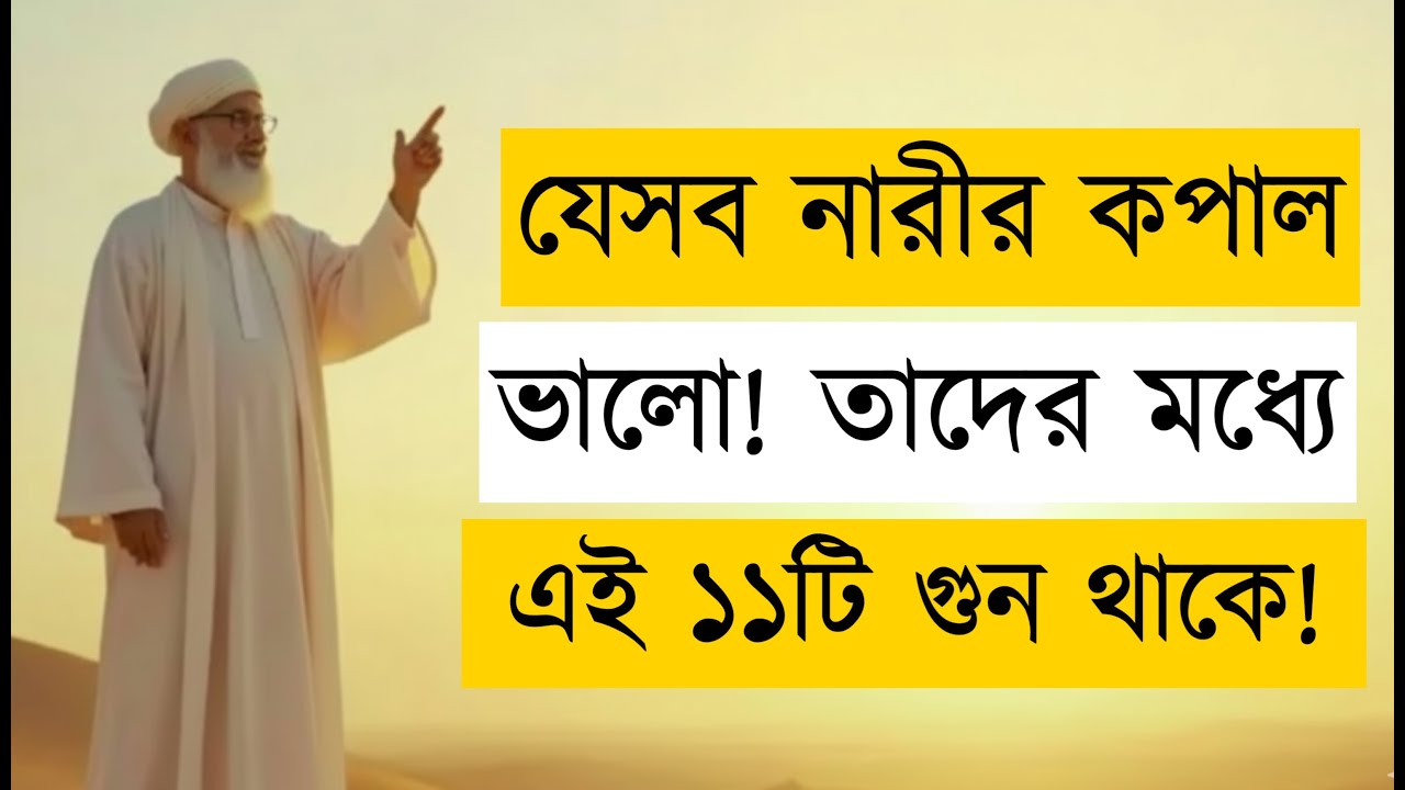 যে নারীর কপাল ভালো তার মধ্যে এই ১১টি গুণ থাকে | 11 Qualities of a Blessed Woman | Islamic Mind Power
