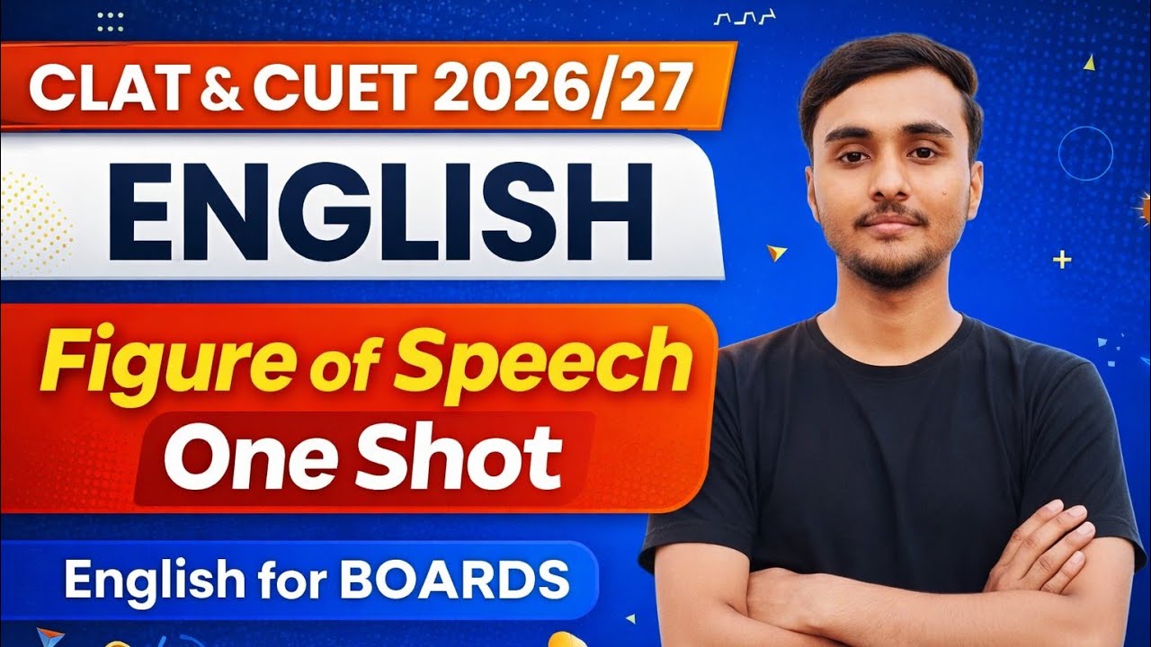 CLAT CUET 2026/27 English l Figure of Speech in One Shot l English for BOARDS 