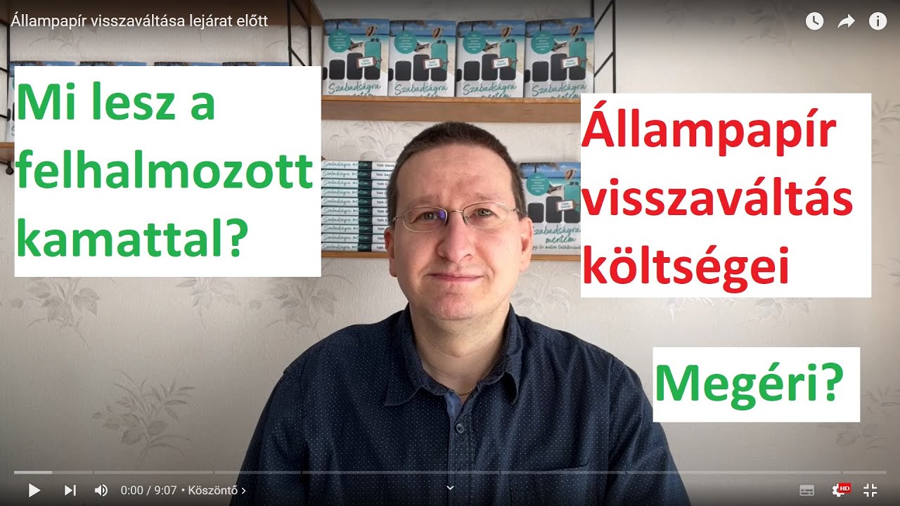 Állampapír visszaváltása lejárat előtt