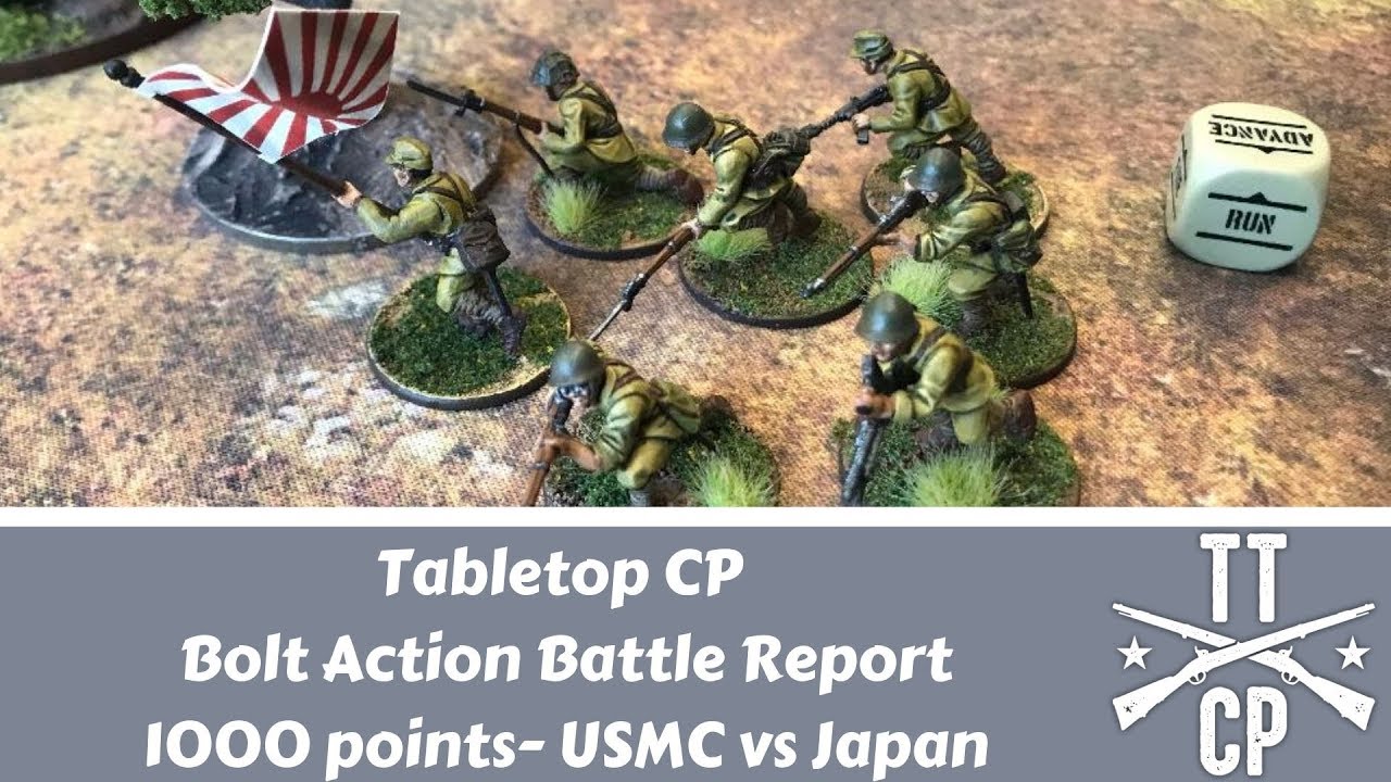 Tabletop CP Bolt Action Battle Report: 1000 points USMC vs. Japan