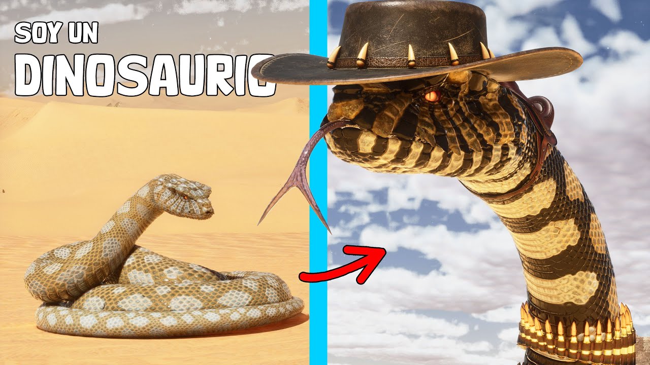 LA HISTORIA DE SERPIENTE DINOSAURIO GIGANTOPHIS! Evolución a serpiente gigante ARK Soy un Dinosaurio