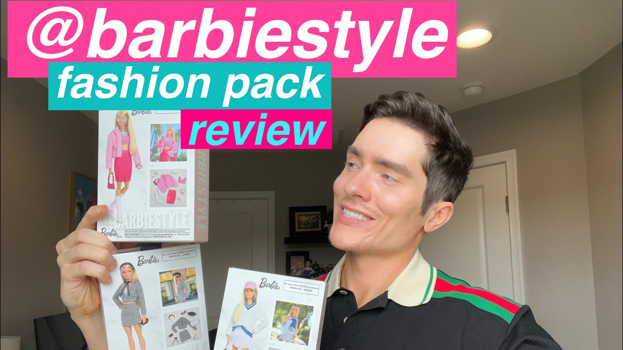 BarbieStyle Fashion Clothing Packs, Unboxing, Try On & Review—Mattel Creations Exclusive Set