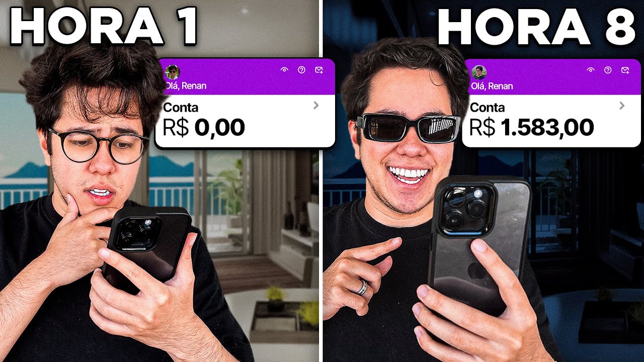 8 HORAS GANHANDO DINHEIRO COM APLICATIVOS DE GRAÇA!