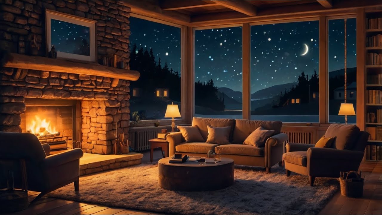 🎷 Jazz Relajante en una Noche Acogedora ☕🔥 Música para el Alma 