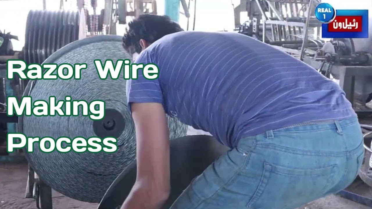 Making process of Razor Wire with manual Machine | REAL 1