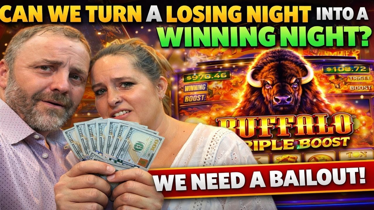 Can Buffalo Triple Boost Save Our Losing Night?! | Slot Machine BAILOUT Attempt
