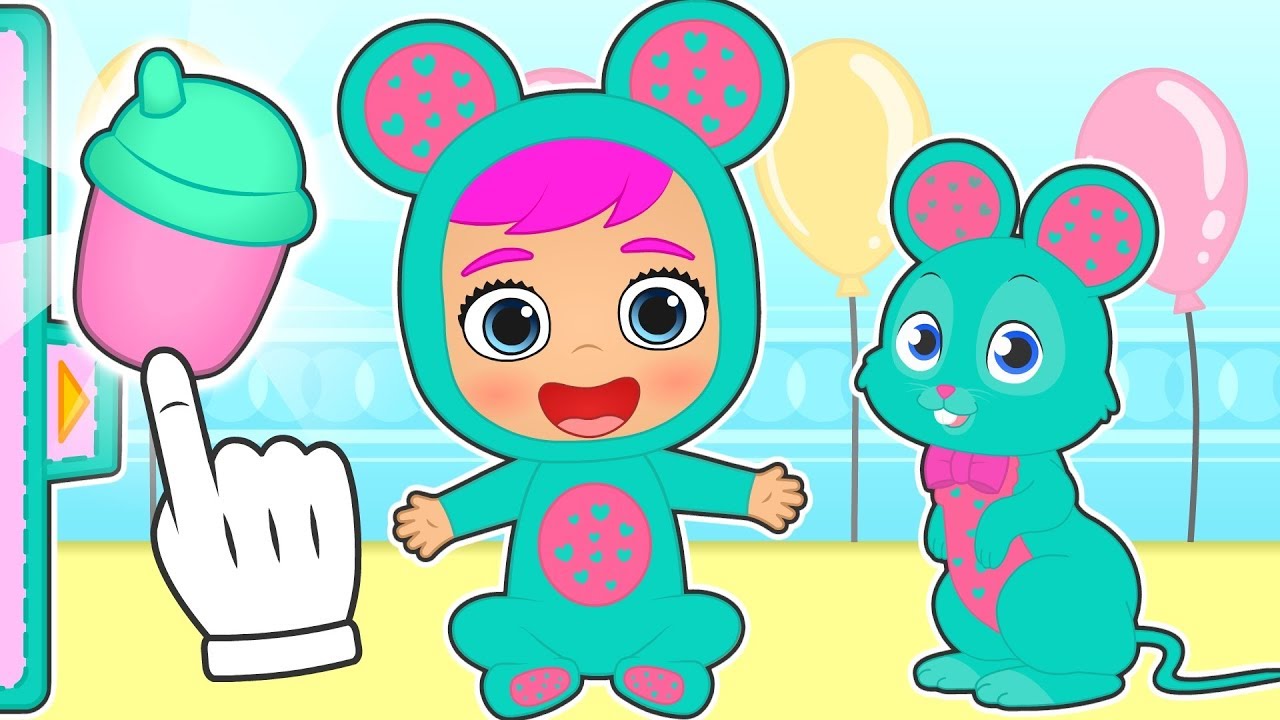 BEBES LILY y RUBY 💥 Disfraz del ratoncito bebé y su mascota | Dibujos animados