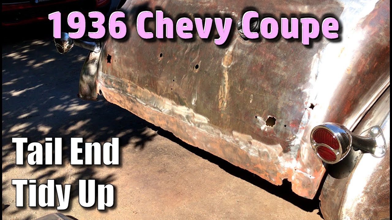Re-shaping The Tail Piece On My 1936 Chevy Coupe And A Little Welding Action