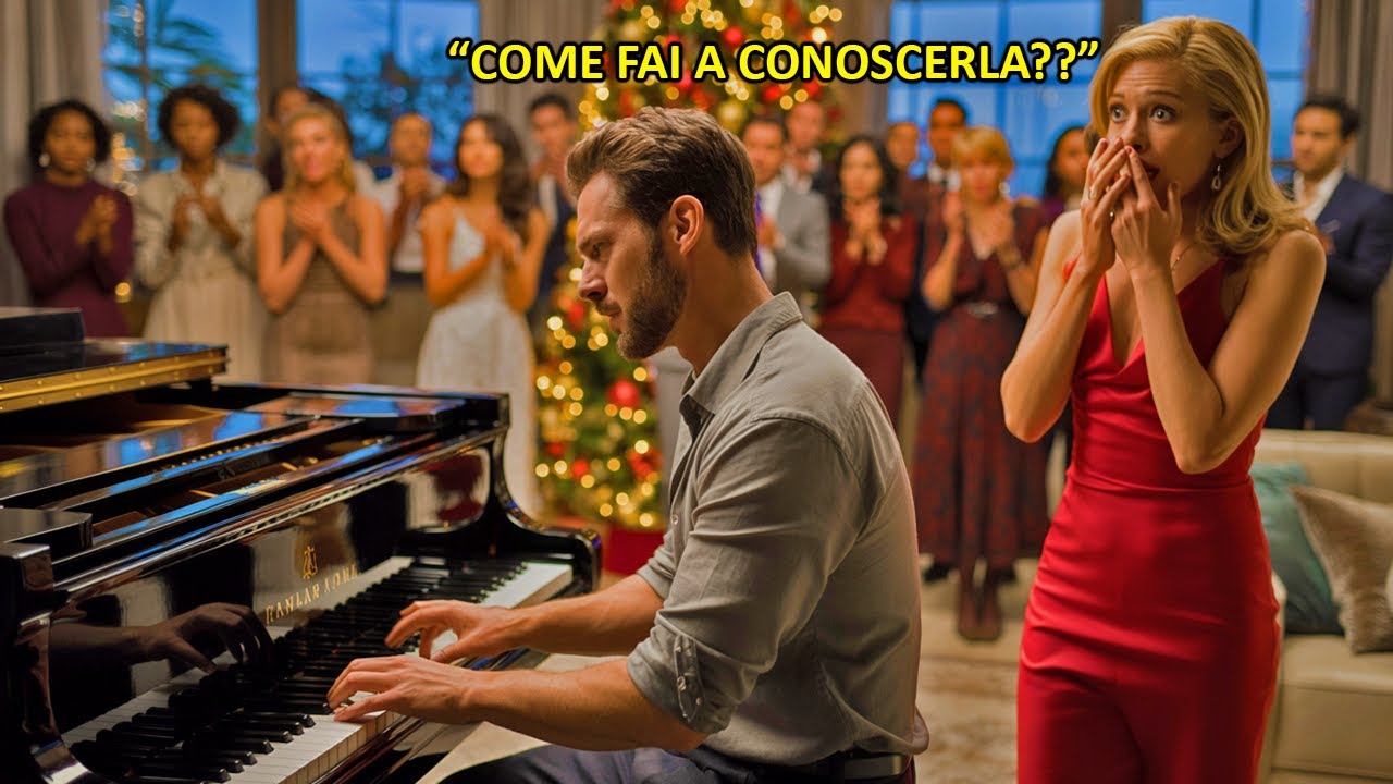 Papà single suona al piano una melodia… la donna si blocca: era la canzone del suo primo amore