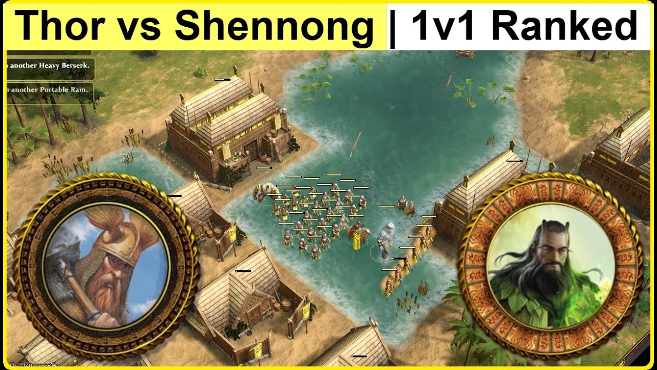 Thor vs Shennong | 1v1 Ranked | AoM Retold
