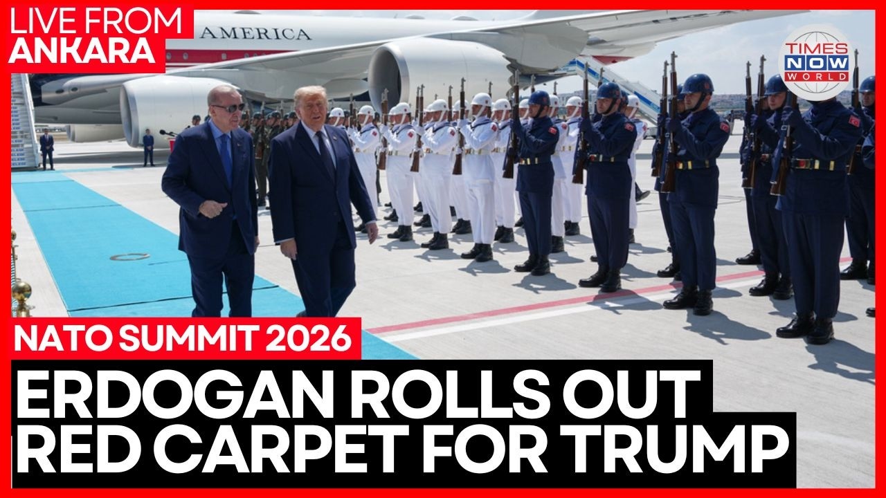 LIVE: Trump Erdogan Meeting NATO Summit: Live Honor Guard & Bilateral Talks In Ankara