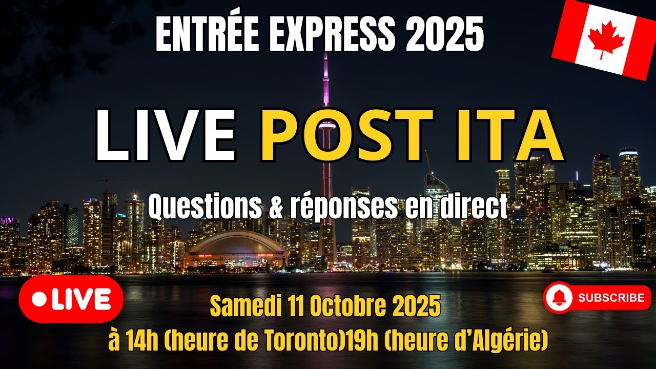 Comment préparer votre dossier fédéral après l’invitation (Entrée Express)? Live spécial