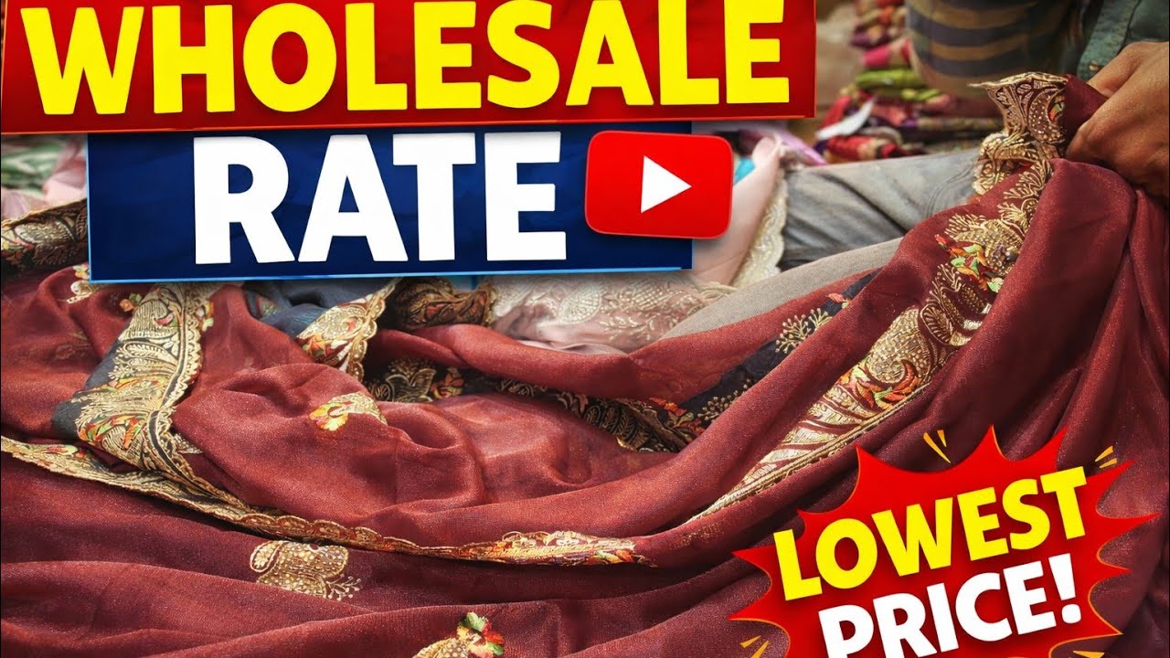 Saree at Factory Price 😱 | Wholesale Saree Market in Chandni Chowk | Bulk & Retail