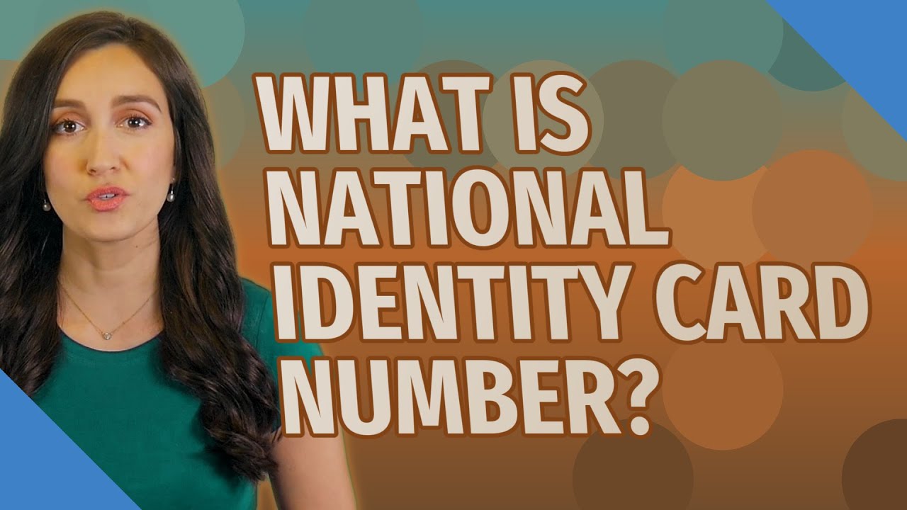 What is national identity card number?