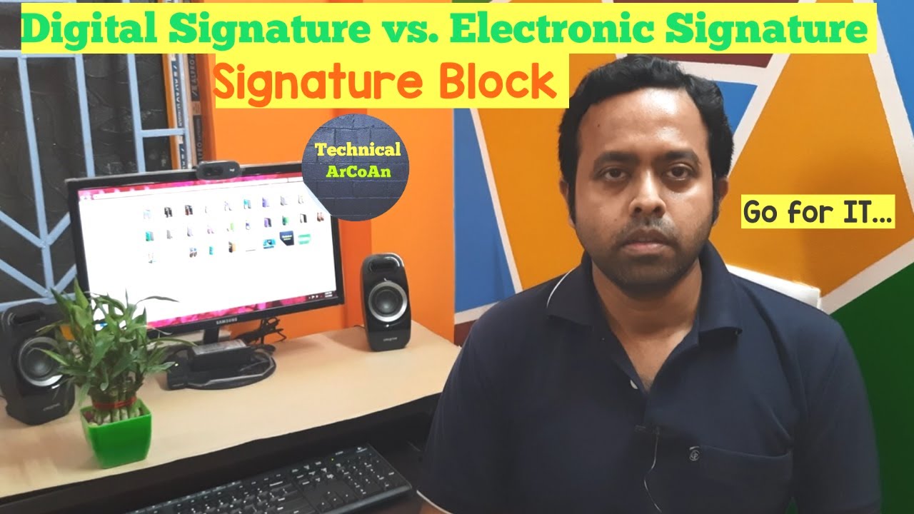 Digital Signature vs. Electronic Signature | Signature Block | e-signature