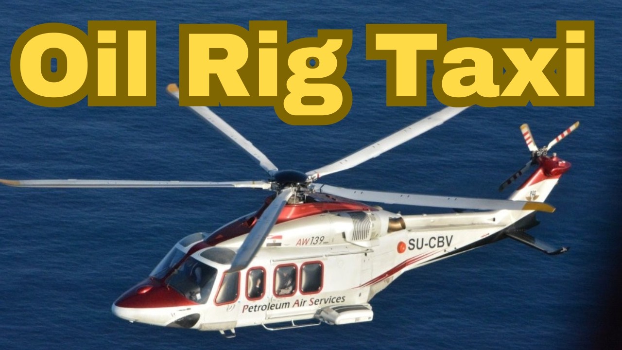 Helicopter Crew Change | Real Offshore Oil Rig Transfer