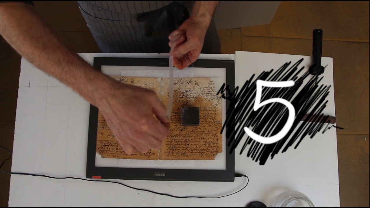 Restauration d’un registre paroissial (5/9) : Restauration des feuillets [Partie 1]