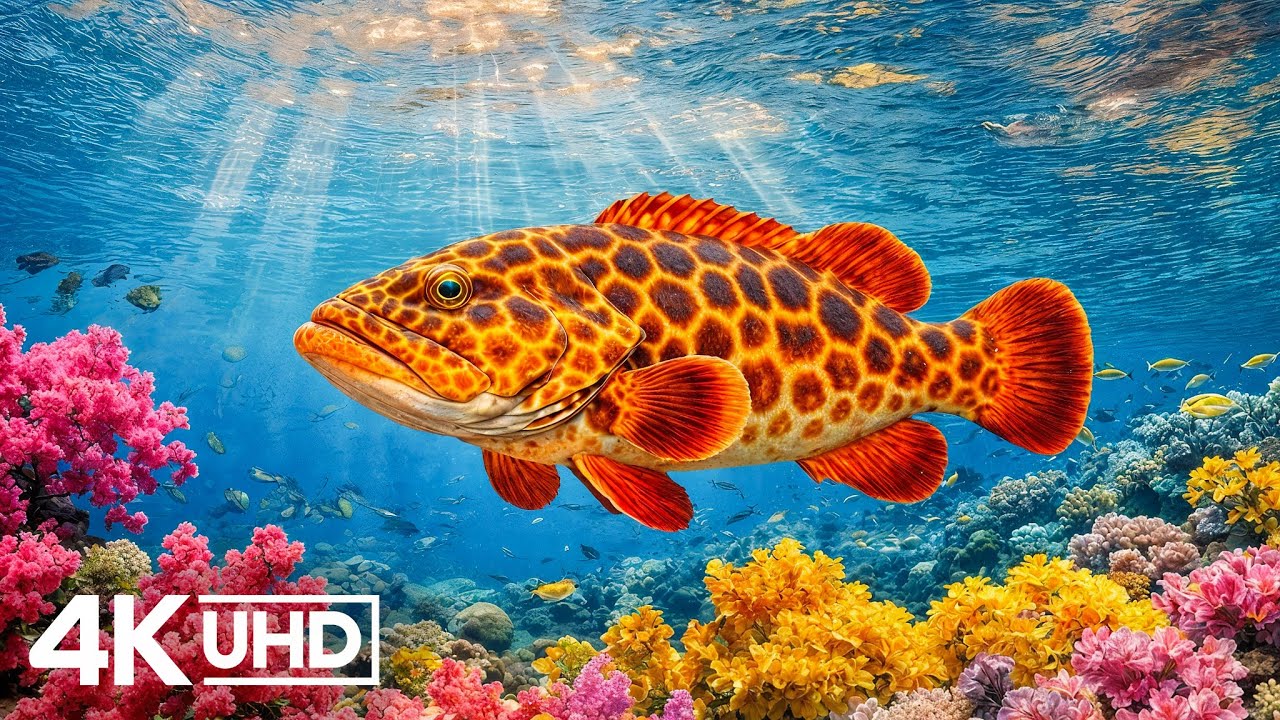 Лучшее 4K-видео с океаном для релаксации 🐠 Прекрасная морская жизнь 🐠 Спокойная музыка с океано...