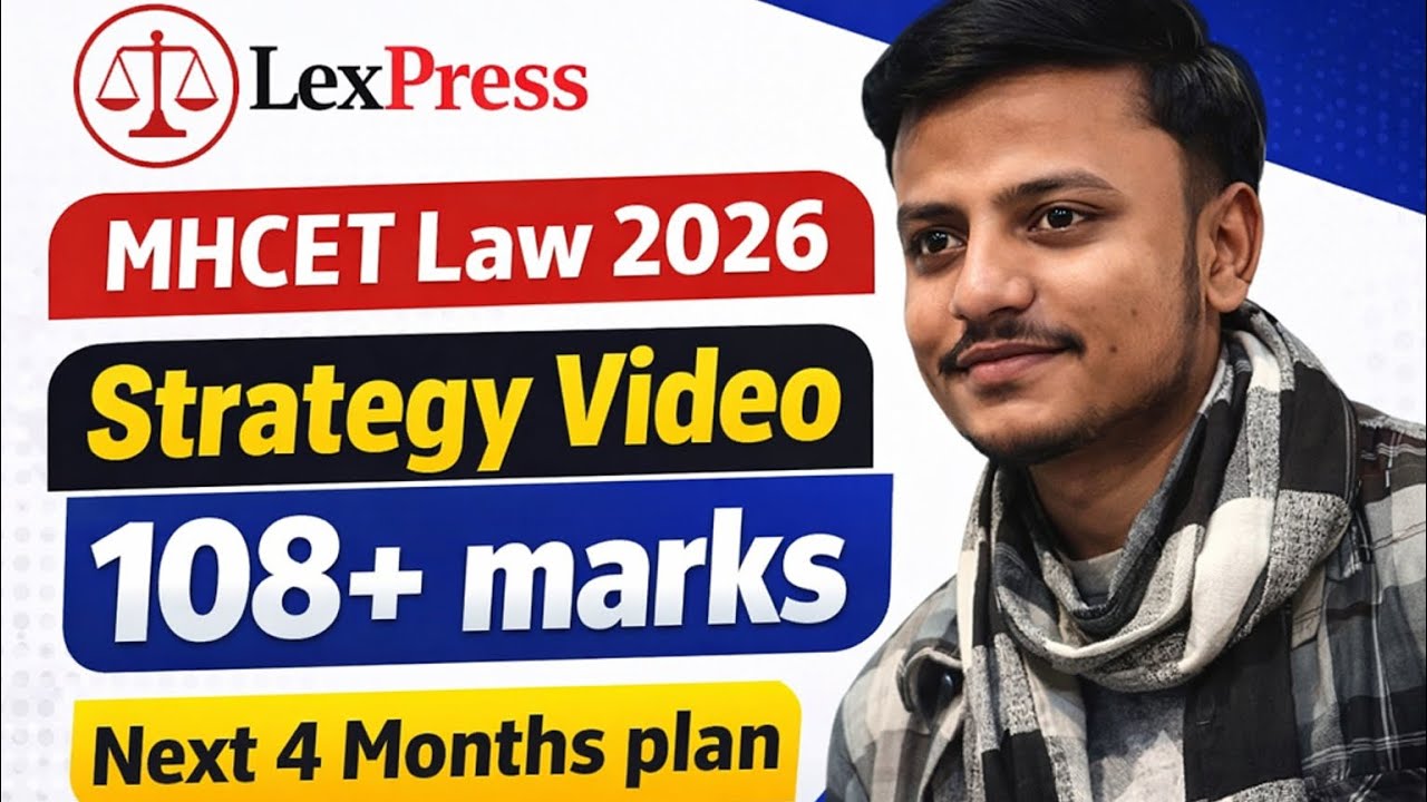 MHCET Law 2026 Strategy Video to Score 108+ marks | Next 4 Months plan | #mhcetlaw #glcmumbai #viral