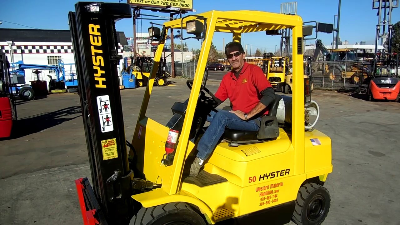 #D20688 Very nice 2002 Hyster H50XM 5,000lb capacity forklift