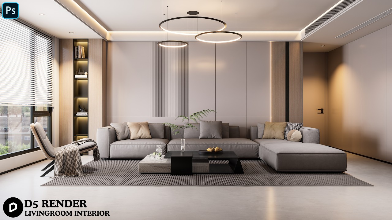 D5 Render Interior Tutorial | Create Stunning Living Room Easily