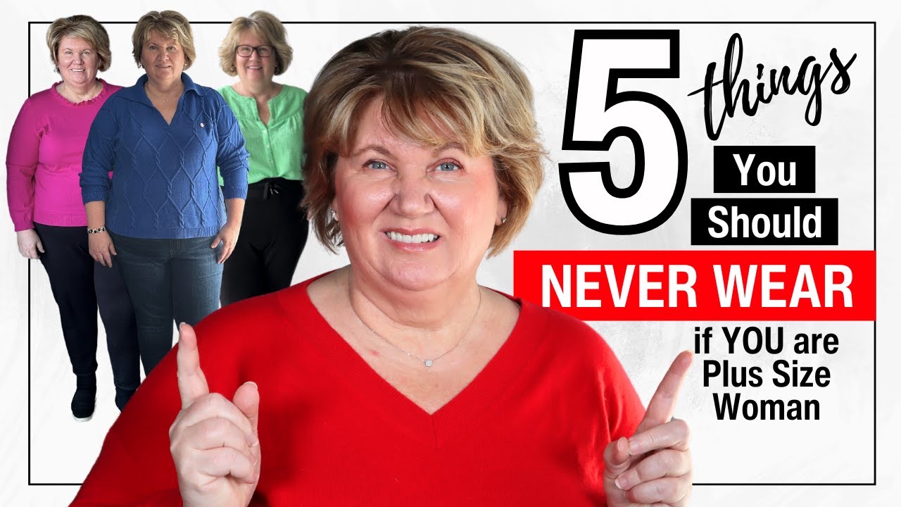 5 Frumpy Fashion Mistakes to AVOID if You Are Plus Size Over 50!💥