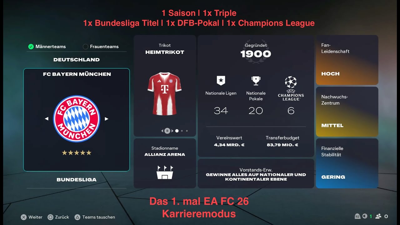 🏆Das erste mal EA FC 26 Karrieremodus 😱  | EAFC26
