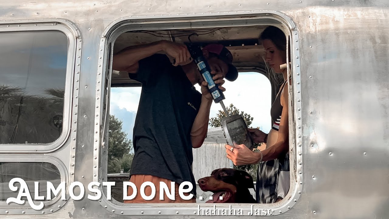 restoring the combination/lower stack windows on our vintage airstream! (ep. 15)