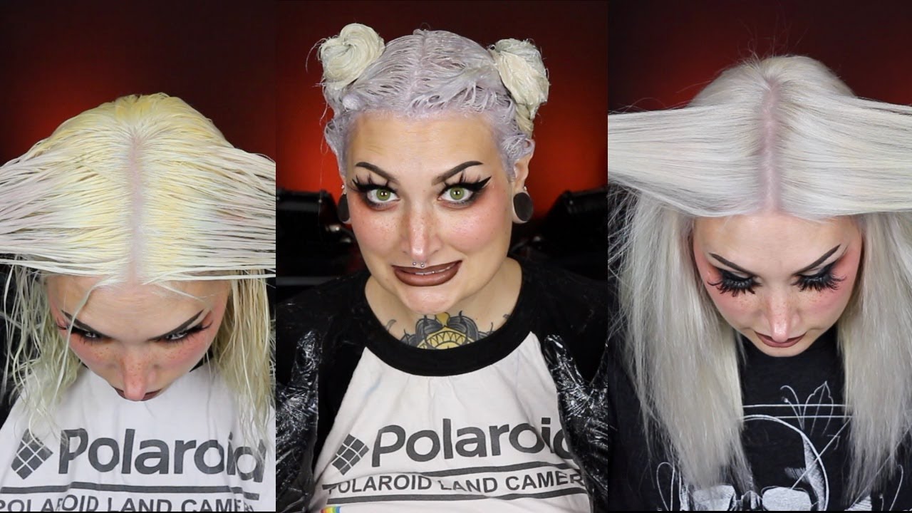 WHITE HAIR Using Guy Tang Toner!