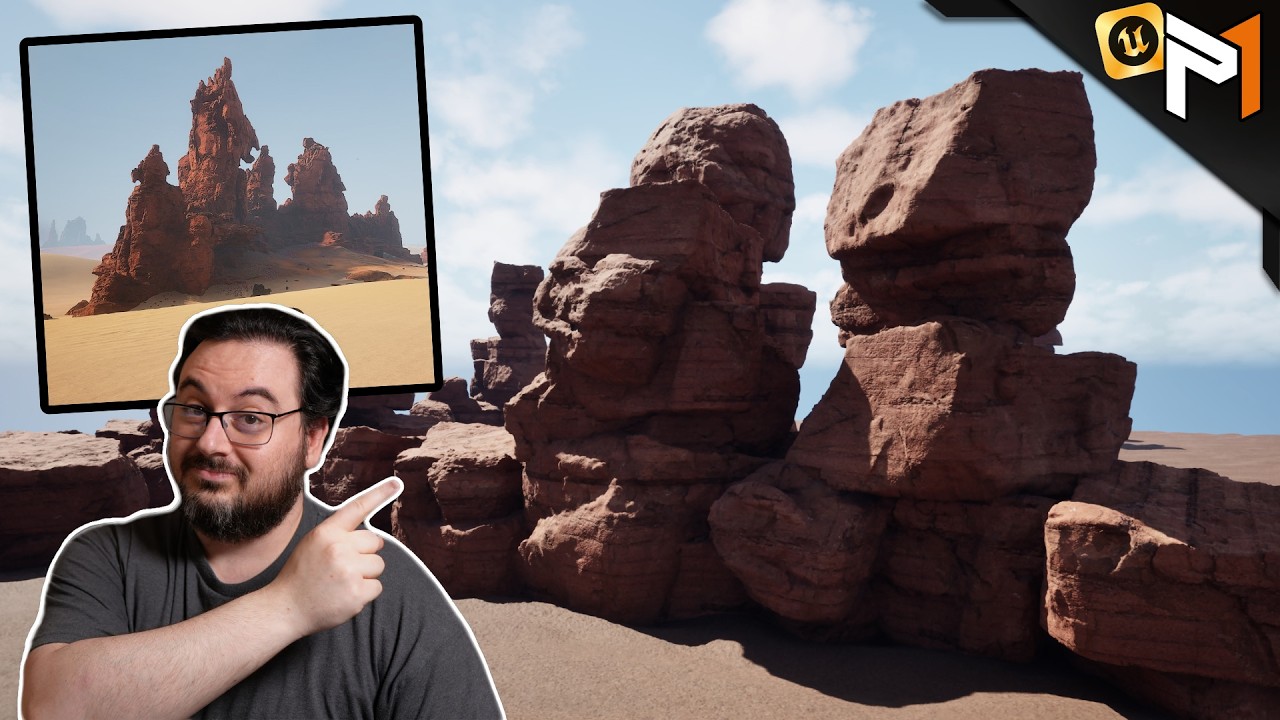 I Recreated Dune's Giant Rocks in UE5 PCG with Only 3 Meshes
