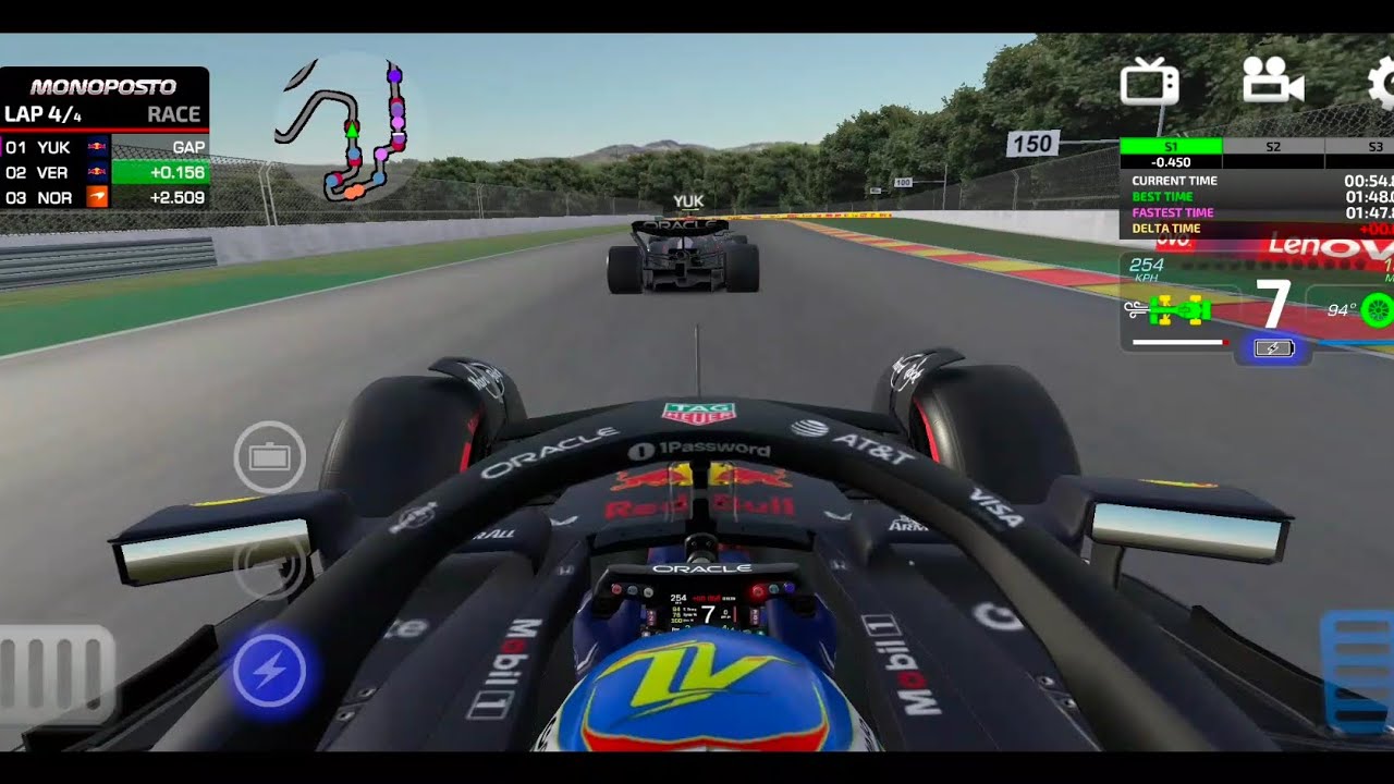 Monoposto Championship S1 R11 : The Epic Fight For The Win Max Vs Yuki In the last lap 😲 |Belgium GP