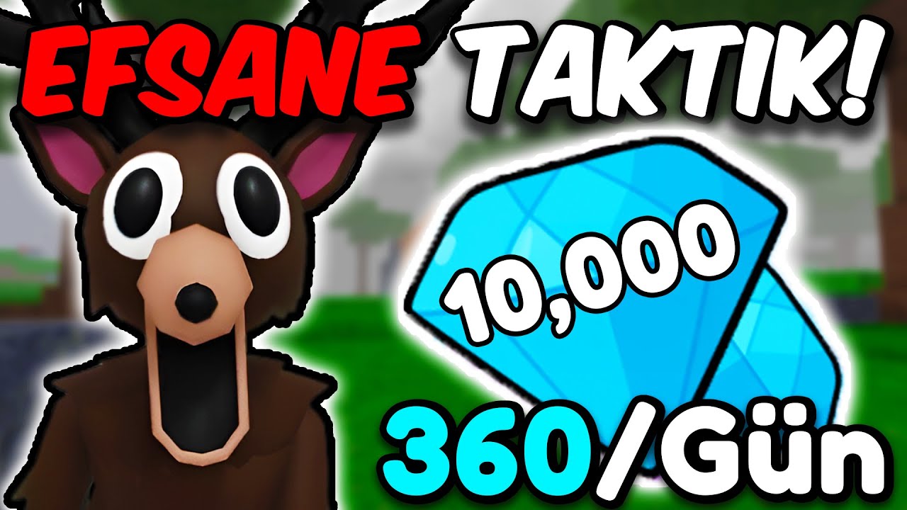 💎 SONSUZ ELMAS KASMA HİLESİ! G&Uuml;NDE 360 ELMAS! - Roblox Ormanda 99 Gece