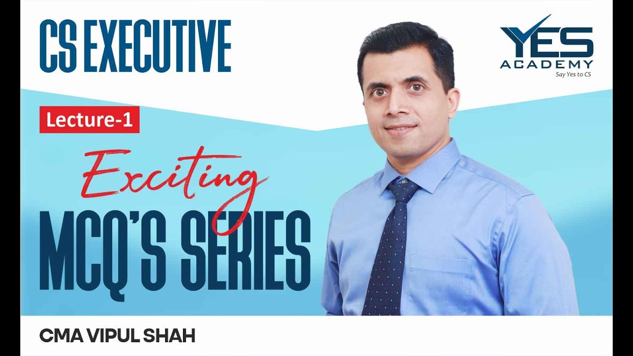 CS Executive Tax Law Practice | Lecture 1 Exciting MCQ Series 2022 Exam| CMA Vipul Shah..