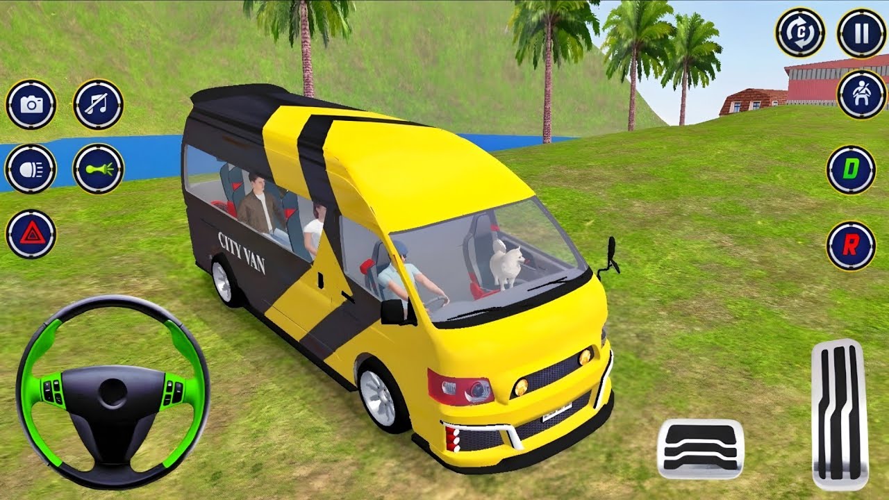Van Driving Simulator Games 2026 - Public Minibus Realistic Driving Video Game - Android GamePlay