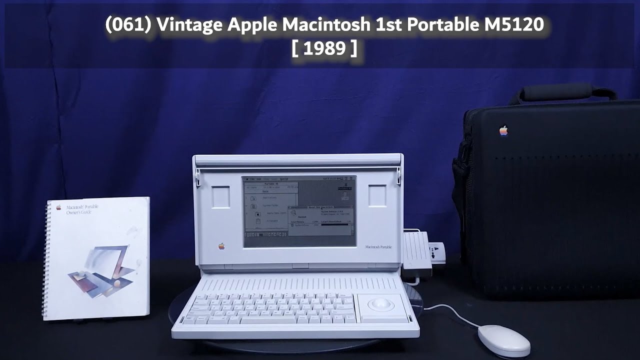 (061) Vintage Apple Macintosh 1st Portable M5120 [ 1989 ]
