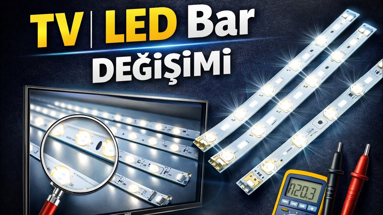 BEKO LED TV LED Bar Değişimi | Ekran Karanlık Sorunu