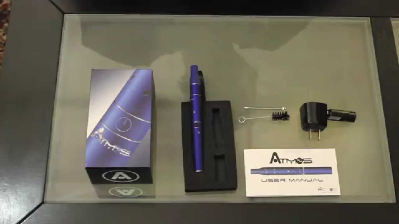 Showing off the Atmos Raw Rx vaporizer for dry herb
